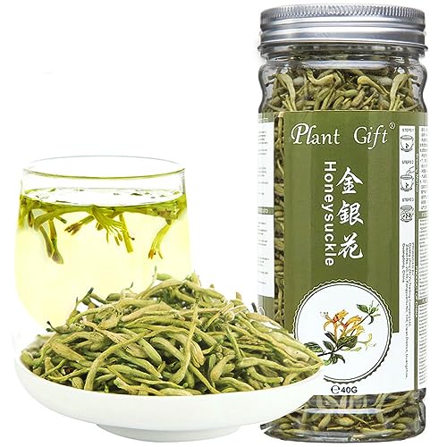Plant Gift Geißblatt-Tee, getrocknete Blumen, Jinyinhua, Kräutertee, Bio-Kräutermedizin, reines und medizinisches chinesisches Kraut, 40 g von Plant Gift