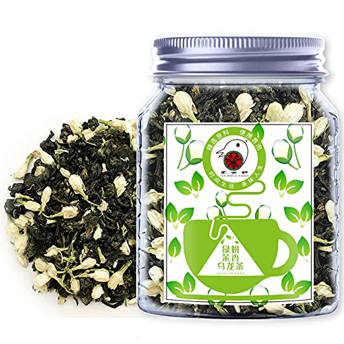 Plant Gift Jasmine Oolong Tea, Tropischer Fruchtgeschmack, Loses Blatt-Jasmin, mittleres Koffein, Nicht GVO-Kräutertee, in Eistee Tee & heiße Tee 70g / 2.5oz von Plant Gift