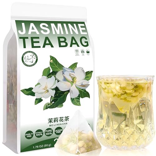 Plant Gift Jasmine Tea Bags 1.76oz (2g*25bags) Jasmin, chinesische reine Natur, Gesundheitspflege gemischter Tee, Kombination von Blumen Tee 50g 茉莉花 von Plant Gift