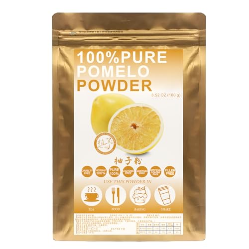 Plant Gift Pomelo Power 柚子粉 100% Reines natürliches pflanzliches Grapefruitpulver, roh, Bulk, kein Füllstoff, keine Zusätze, Joghurt, Smoothies und mehr 100G/3.52oz von Plant Gift