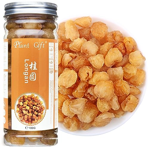 PlantGift Natural Dried Longan 100G/3.52oz 桂圆肉100% Obstfleisch, kein Zucker, in Tees, Dessert, essbar, Kochen, Premiumqualität verwendet von Plant Gift