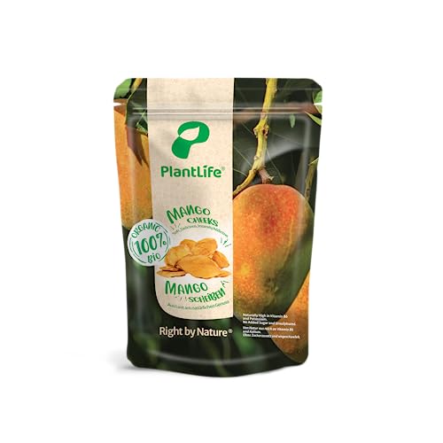 PlantLife BIO Mango getrocknet 600g - Rohe, Naturbelassene & Getrocknete Mango ohne Zuckerzusatz von PlantLife