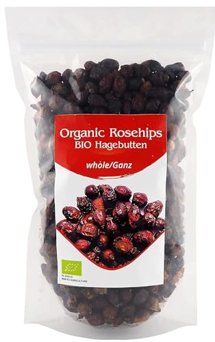 BIO Hagebutten ganz, Bio Hagebuttentee, Rosa canina, 900G von Planta Vera