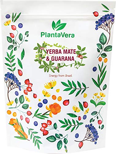 Planta Vera Yerba Mate Despalada + Geschnittene Guarana-Samen Kräutertee, der Energie gibt 900 g von Planta Vera