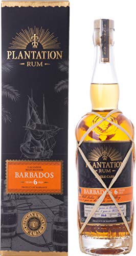 Plantation Rum BARBADOS 6 Years Old Calvados Maturation 41,3% Vol. 0,7l in Geschenkbox von Plantation