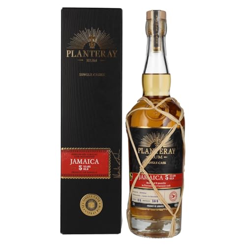 Planteray Rum JAMAICA 5 Years Old Curacao Cask Finish 46,9% Vol. 0,7l in Geschenkbox von Planteray