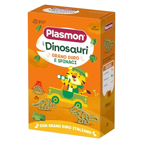 Plasmon Pasta Hartweizen Dinosaurier und Spinat 250 g ab 12 Monaten von Plasmon