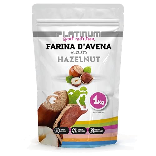 Hafermehl Haselnuss, vegan, Format 1 kg. von Platinum sport nutrition