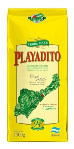 PLAYADITO Yerba Mate Tee Tradicional aus Argentinien mit Stängel | Ideal für Anfänger | 1Kg von Playadito