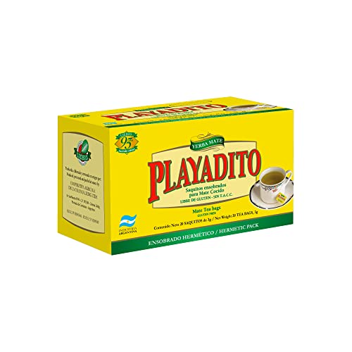 Playadito Mate Cocido - Teebeutel (20 Einheiten) - Typische argentinische Infusion - 20 Einheiten von Playadito