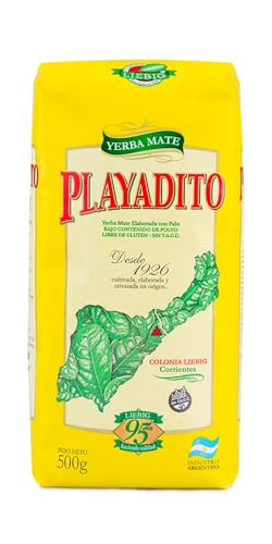 Playadito Yerba Mate Tee mit Stielen (mit Palos) (2 x 500 g) von Playadito