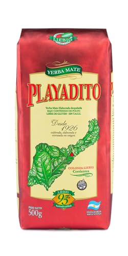Playadito Yerba Mate Tee Despalada Sin Palo 500gr - Antioxidans, Energetisch, Enthält Mineralien und Vitamin B - Aus Argentinien von Playadito