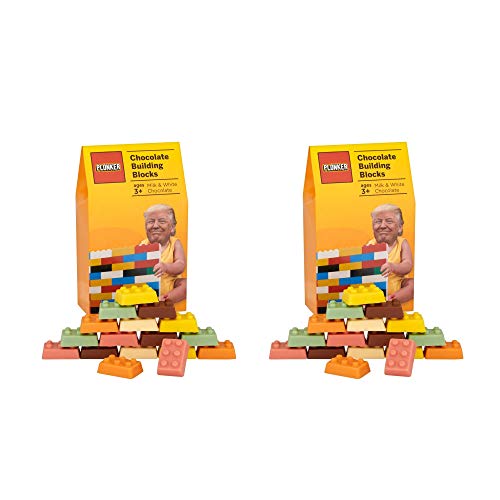 Schokoladenbausteine Donald Trump, 2 Stück Schokoladenbausteine Donald Trump, 2 Stück von Plonker Chocolates