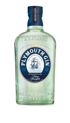Plymouth Navy Strength Gin – Hochprozentiger Dry Gin mit dezenter Wacholdernote und ausgewogenen Zitrusaromen – Für experimentierfreudige Genießer und passionierte Bartender – 1 x 0,7 l von Plymouth