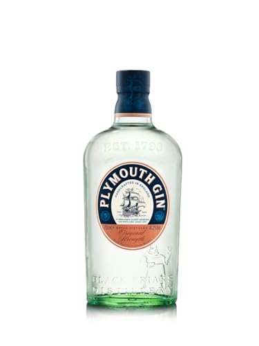 Plymouth Original Strength Dry Gin – Edler und hochwertiger Premium-Wacholderschnaps – Nach Dry Gin-Art hergestellt – 1 x 0,7 l | 700 ml (1er Pack) von Plymouth