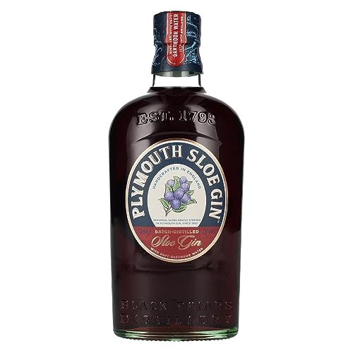 Plymouth Sloe Gin – Gin-Likör auf Basis von Schlehenbeeren mit fein-fruchtigen Noten und weichem Aroma – Traditionell hergestellt in der ältesten Destillerie der Welt – 1 x 0,7 l von Plymouth