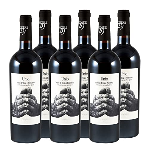 "Unio" Nero di Troia Primitivo Puglia IGT Bio Rotwein Apulien trocken (6 x 0.75l) von Podere 29