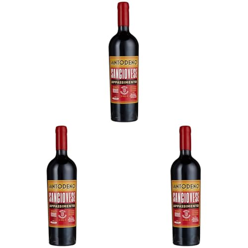 Poderi dal Nespoli Santodeno Romagna DOC Sangiovese Appassimento halbtrocken (1 x 0, 75l) (Packung mit 3) von Poderi dal Nespoli