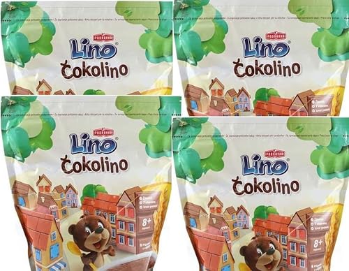 4 x Lino Cokolino Instant Getreideflocken mit Schokoladengeschmack Kindernahrung Podravka aus Kroatien 4 x 1 kg von Podravka