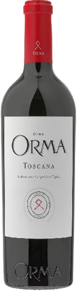 Podre Orma Orma Toscana IGT Cuvee aus 50 Proz. Merlot, 30 Proz. Cabernet Sauvignon, 20 Proz. Cabernet Franc 12-18 Monate in französischer Eiche gereift von Podre Orma