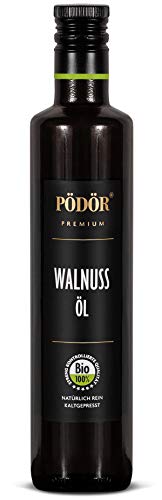 PÖDÖR - Bio Walnussöl 500 ml - kaltgepresst - naturbelassen - ungefiltert von Pödör Premium Öle & Essige
