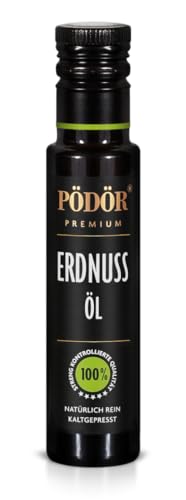 PÖDÖR - Erdnussöl 100 ml - kaltgepresst - naturbelassen - ungefiltert von Pödör Premium Öle & Essige