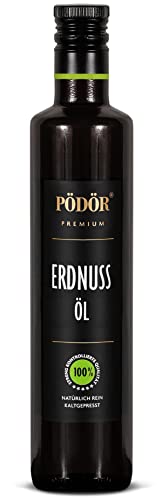 PÖDÖR - Erdnussöl 500 ml - kaltgepresst - naturbelassen - ungefiltert von Pödör Premium Öle & Essige