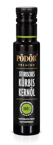 PÖDÖR - Kürbiskernöl, Steirisches 100 ml - kaltgepresst - naturbelassen - ungefiltert von Pödör Premium Öle & Essige