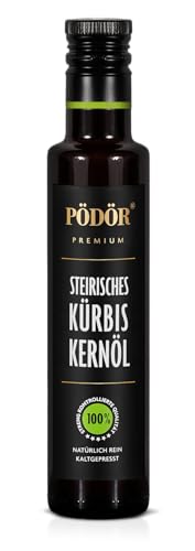 PÖDÖR - Kürbiskernöl, Steirisches 250 ml - kaltgepresst - naturbelassen - ungefiltert von Pödör Premium Öle & Essige