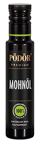PÖDÖR - Mohnöl 100 ml - kaltgepresst - naturbelassen - ungefiltert von Pödör Premium Öle & Essige