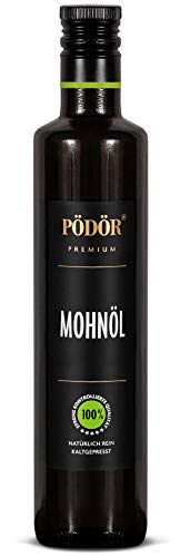 PÖDÖR - Mohnöl 500 ml - kaltgepresst - naturbelassen - ungefiltert von PÖDÖR