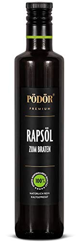 PÖDÖR - Rapsöl zum Braten 500 ml - warmgepresst - naturbelassen - ungefiltert von PÖDÖR