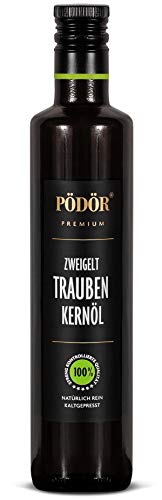PÖDÖR - Zweigelt Traubenkernöl 500 ml - kaltgepresst - naturbelassen - ungefiltert von Pödör Premium Öle & Essige