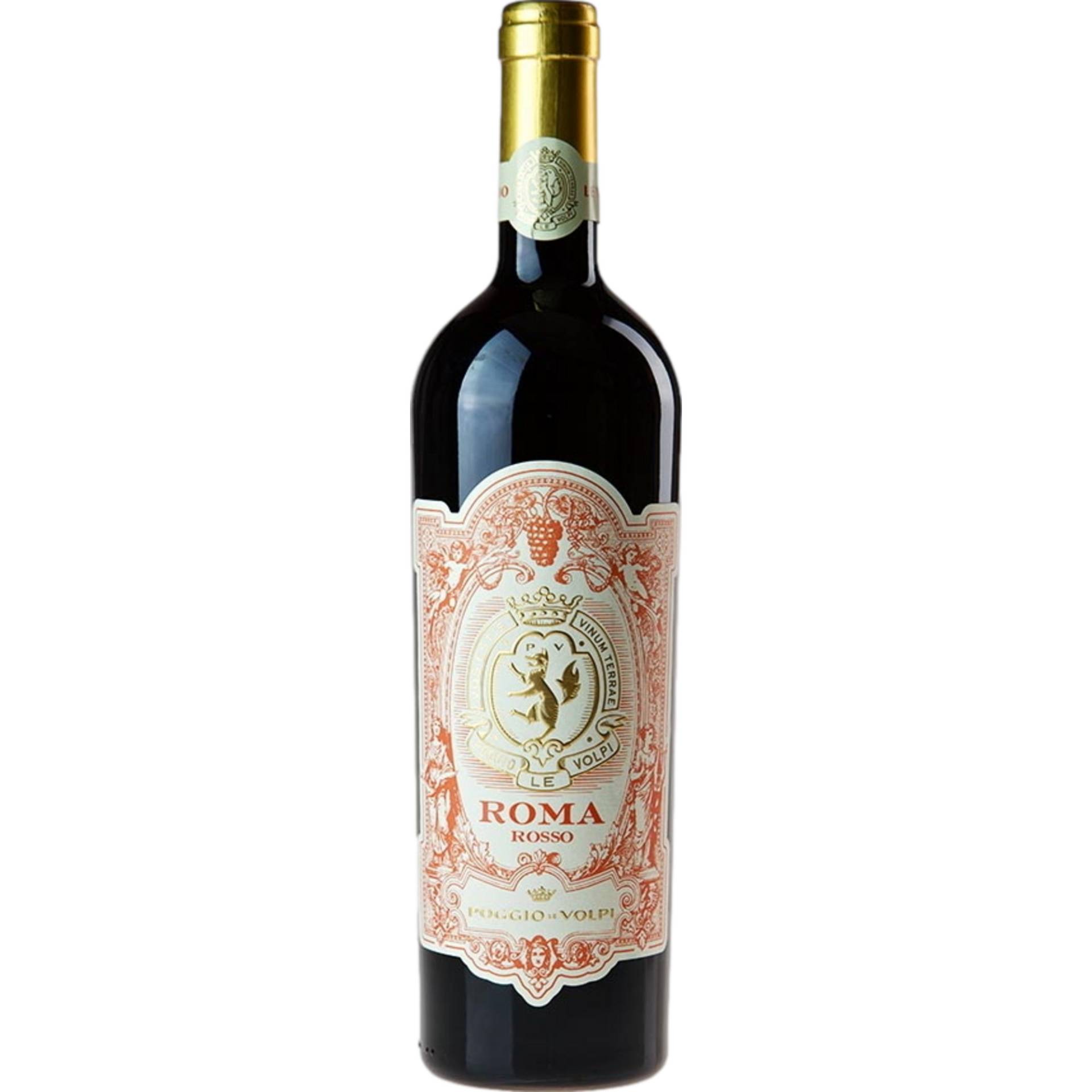 Poggio le Volpi Roma Rosso, Roma DOC, Latium, 2021, Rotwein Poggio le Volpi Roma Rosso, Roma DOC, Latium, 2021, Rotwein von Poggio Le Volpi Soc.Agr. Via Colle Pisano 27-00078 Monteporzio Catone, Italien