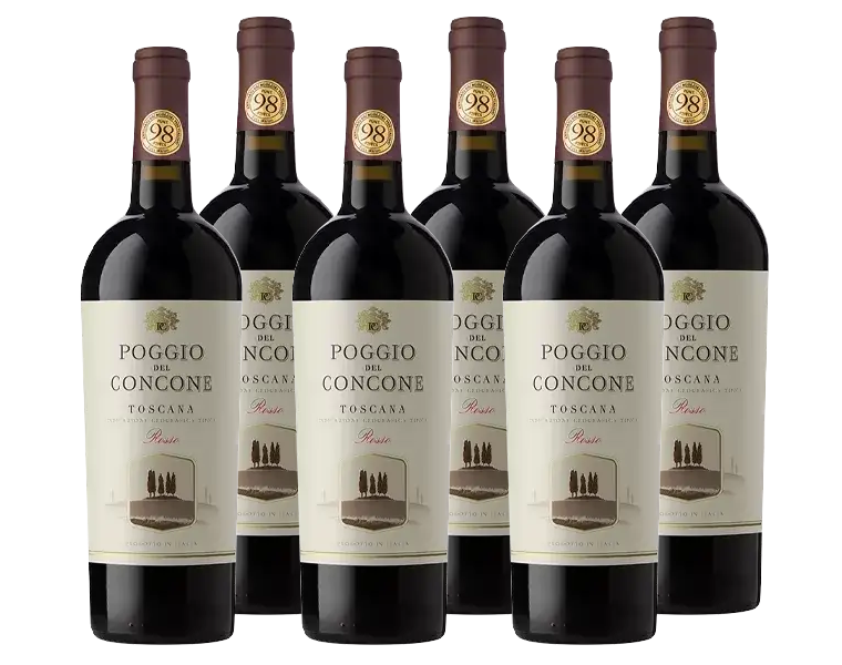 Paket mit 6 Flaschen Poggio del Concone Toscana IGT 2019 von Poggio del Concone
