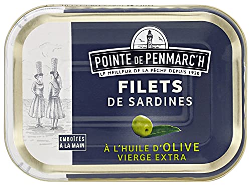 Bretonische Sardinenfilets in nativem Olivenöl Extra 100 g von Pointe de Penmarc'h / Frankreich von Pointe de Penmarc'h