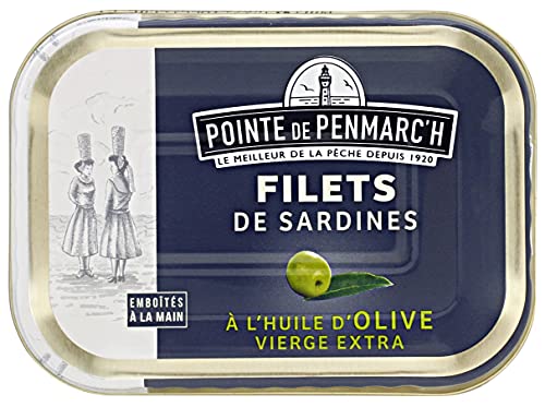 Bretonische Sardinenfilets in nativem Olivenöl Extra 100 g von Pointe de Penmarc'h / Frankreich Bretonische Sardinenfilets in nativem Olivenöl Extra 100 g von Pointe de Penmarc'h / Frankreich von Pointe de penmarc'h