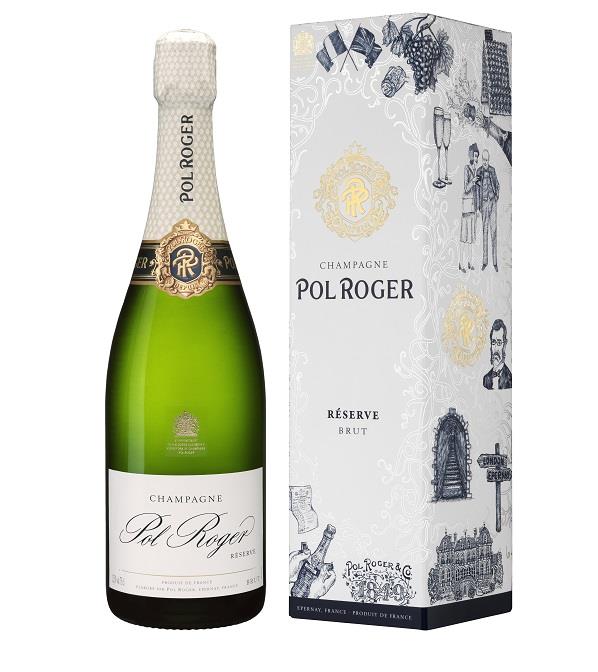 Réserve Brut Champagne N.V. in Präsentbox von Pol Roger