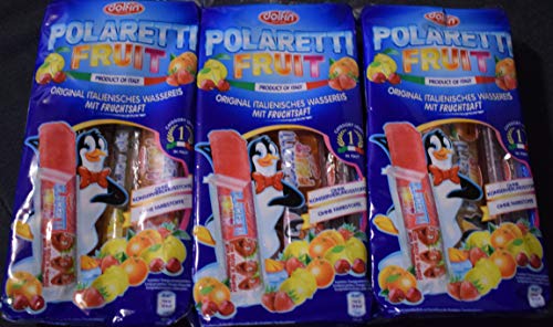 3x Polaretti Fruit Ice Eis cream Lollies mit Fruchtsaft zum Einfriere 10x 40ml von Polaretti