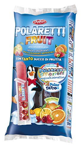 6 x Polaretti Fruit Boy Eis am Stiel mit Fruchtsaft zum Einfrieren 10 x 40 ml von Polaretti