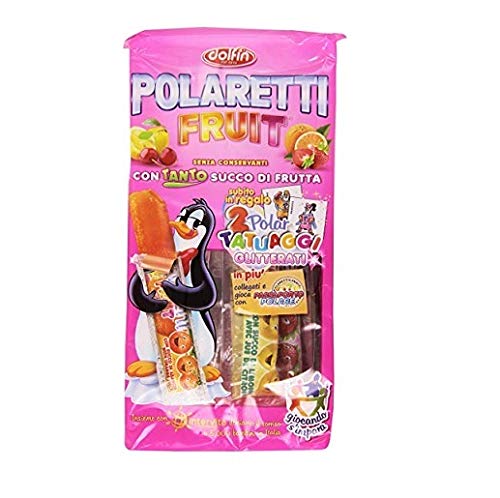 Polaretti Fruit Girl Ice Eis cream Lollies mit Fruchtsaft zum Einfriere 10x 40ml von Polaretti