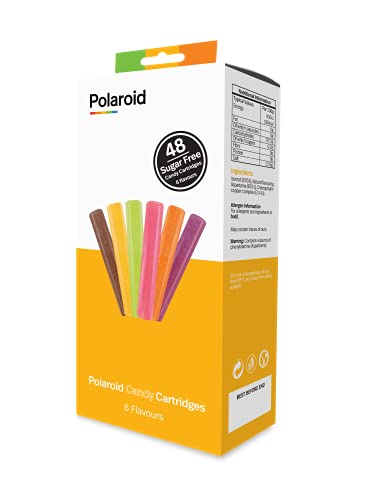 Polaroid Cartridges Candy 48x mixed flavour (8 x Strawberry, Orange, Lemon, Apple, Grape, Cola) Candy essbar für Polaroid CandyPlay 3D von Polaroid 3D
