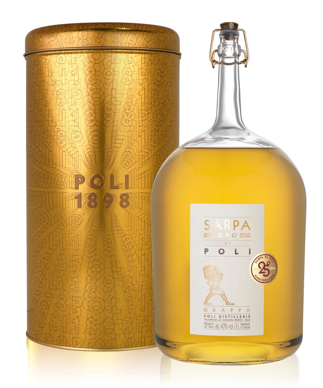 Poli Grappa Sarpa Oro Big Mama 3,0 l von Poli Grappa