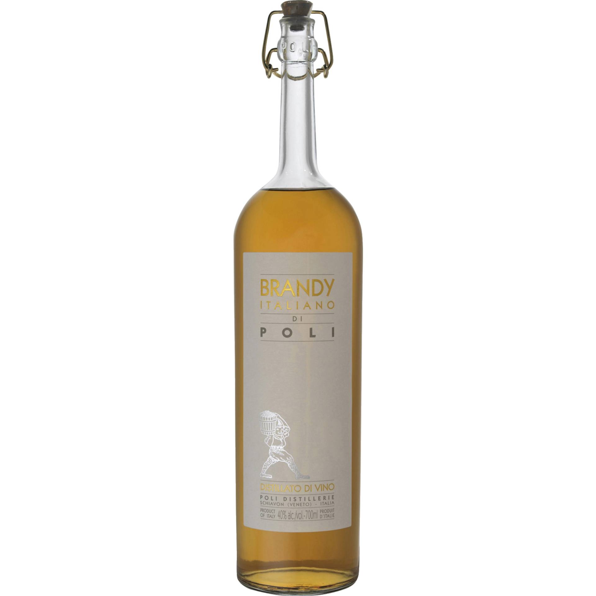 Brandy Italiano di Poli 3 Jahre, 0,70 L, 40% Vol., Venetien, Spirituosen von Poli Distillerie - via Marconi, 46 - 36060 Schiavon (Veneto) - Italia