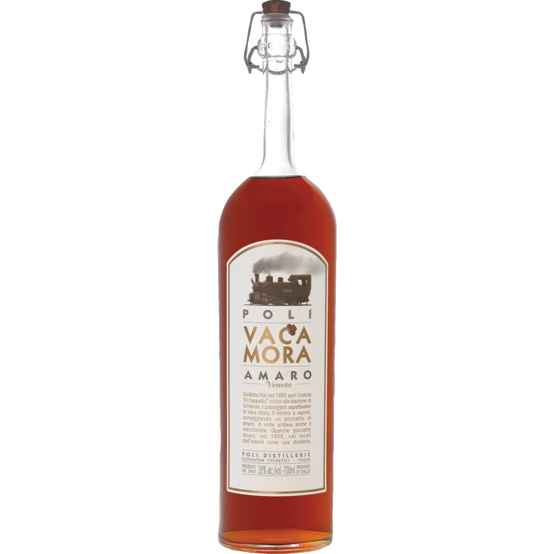 Vaca Mora Amaro, 32 % Vol, 0,70 L, Venetien, Spirituosen von Poli Distillerie - via Marconi, 46 - 36060 Schiavon (Veneto) - Italia