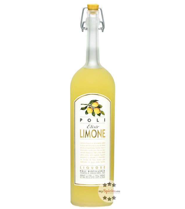 Poli Elisir Limone Zitronenlikör (27 % vol, 0,7 Liter) von Poli Distillerie