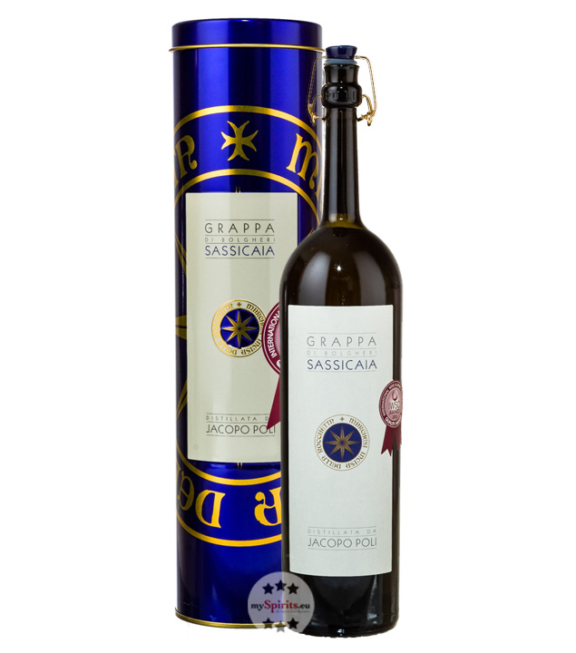 Poli Grappa Barili di Sassicaia (40 % vol., 0,5 Liter) von Poli Distillerie