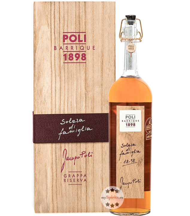 Poli Grappa Barrique Solera di Famiglia Jacopo Poli (55 % Vol., 0,7 Liter) von Poli Distillerie