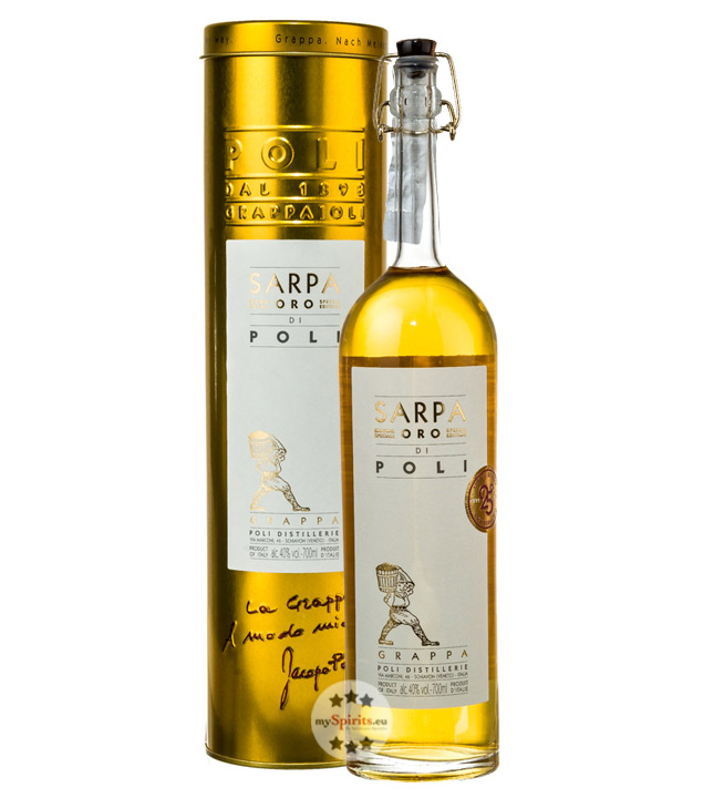 Poli Grappa Sarpa Oro di Poli (40 % vol., 0,7 Liter) von Poli Distillerie