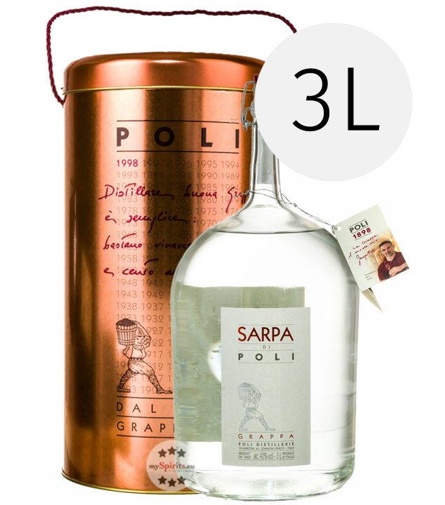 Poli Grappa Sarpa di Poli Big Mama 3 L (40 % vol., 3,0 Liter) von Poli Distillerie